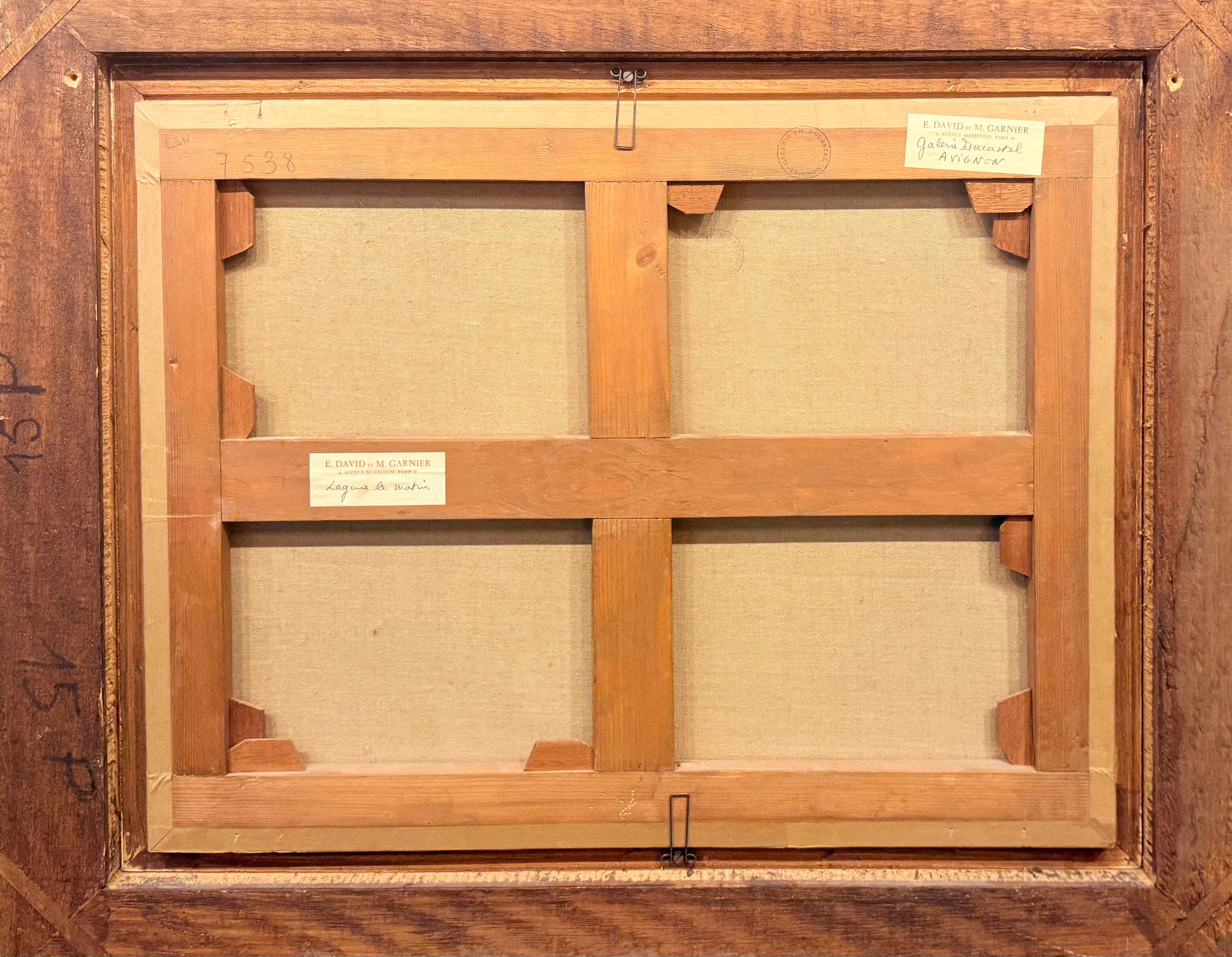 La lagune le matin, Venise, 1968-69, oil on paper laid on canvas by Jean Jansem For Sale 5