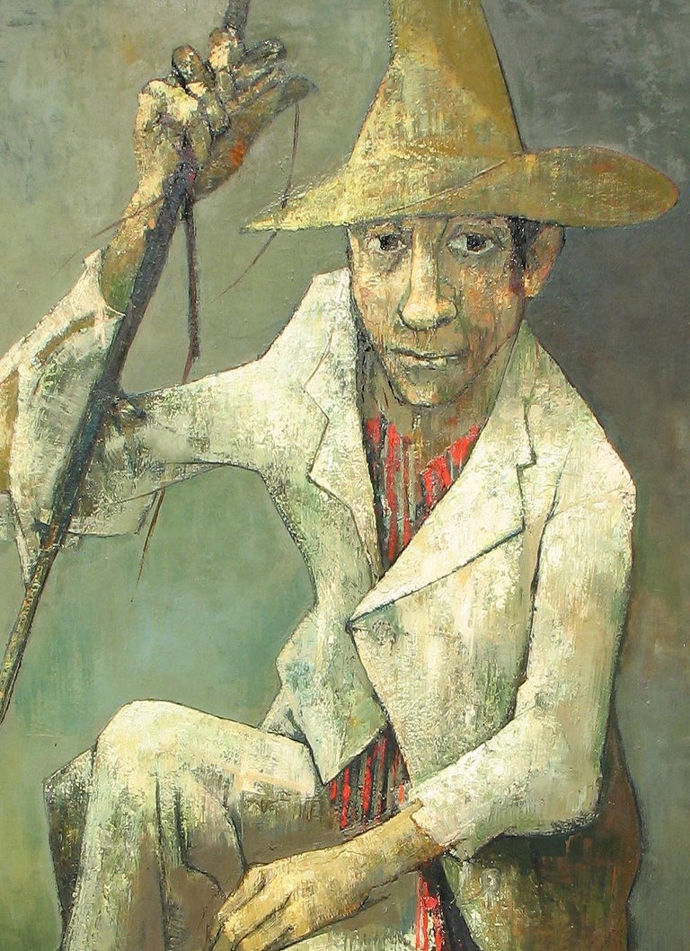 Le Chevrier, the shepherd - Painting by Jean Jansem