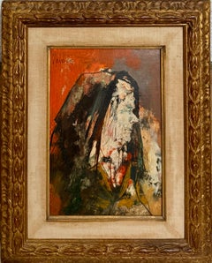 Oil Painting Woman Portrait French Armenian Modernist Jean Jansem Ecole De Paris