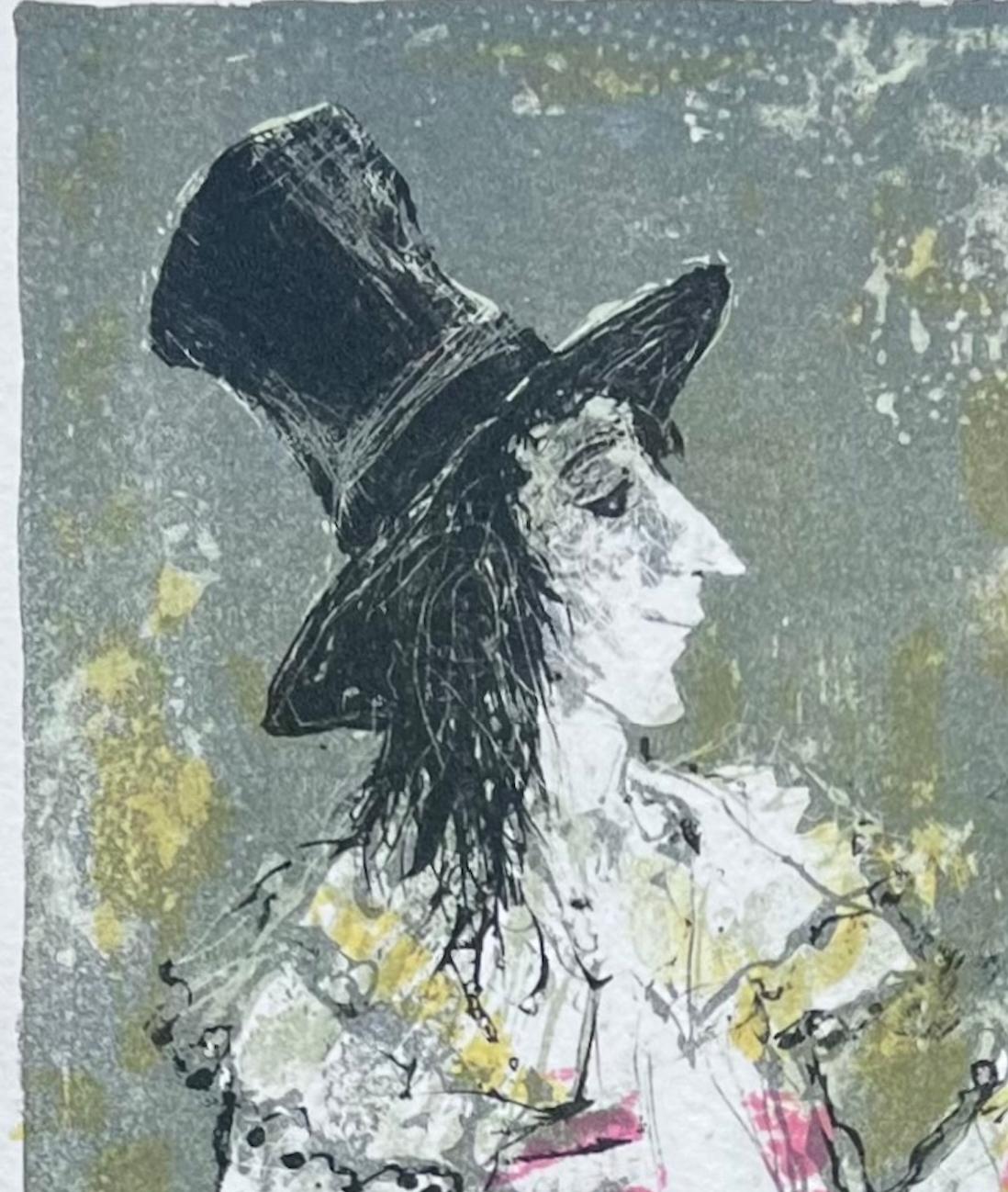 Baladin, 1983, original lithograph by Jean Jansem, handsigned and numbered For Sale 1