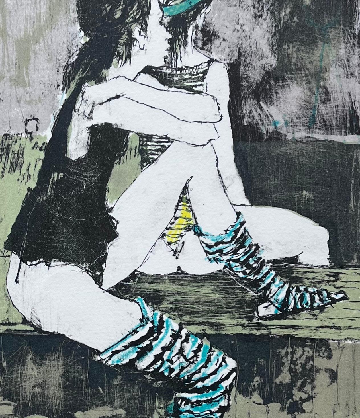 Deux danseuses, 1995, Originallithographie von Jean Jansem, handsigniert, nummeriert im Angebot 4