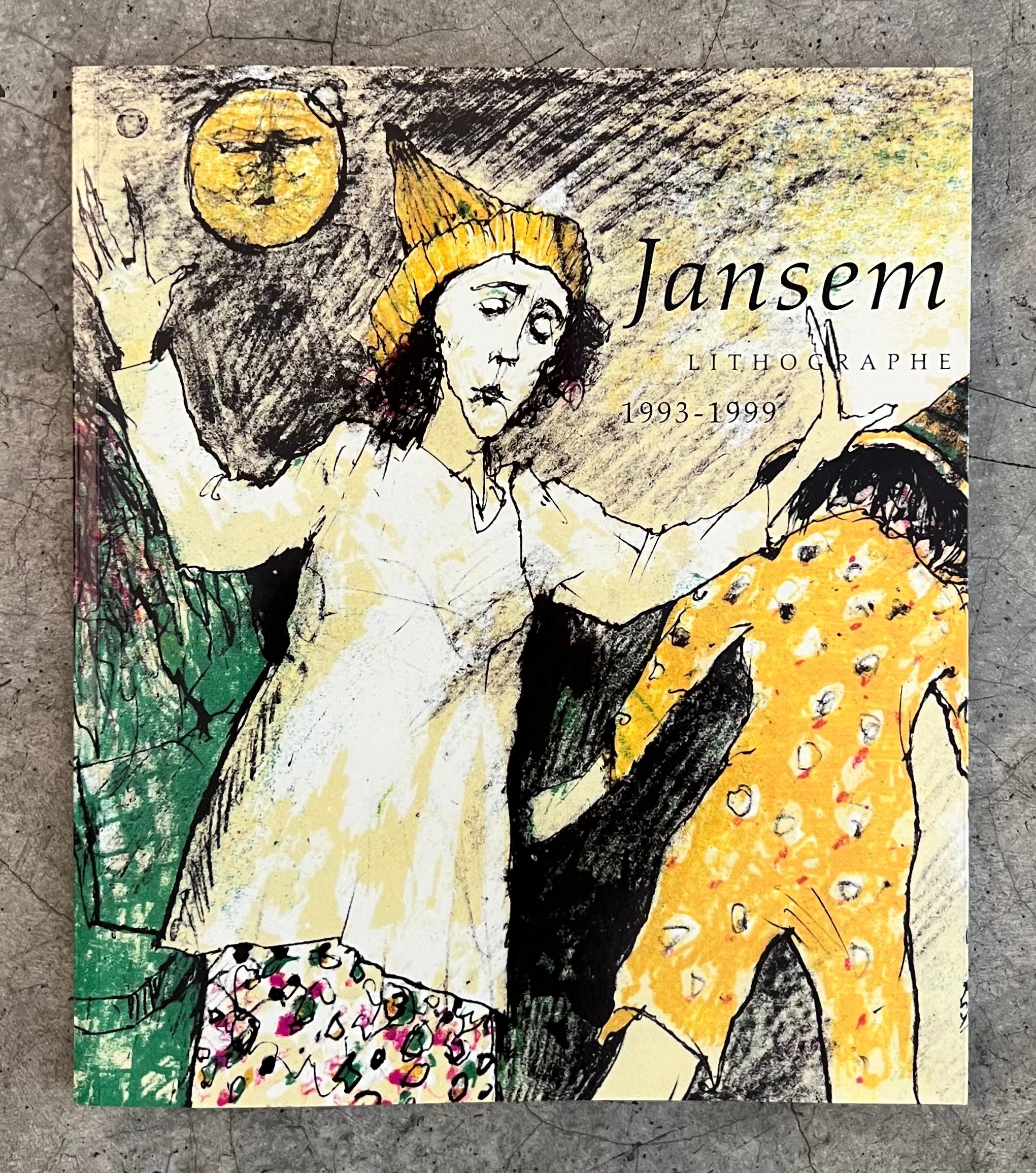 Joelle au coussin rose, 1995, original lithograph by Jean Jansem handsigned 5