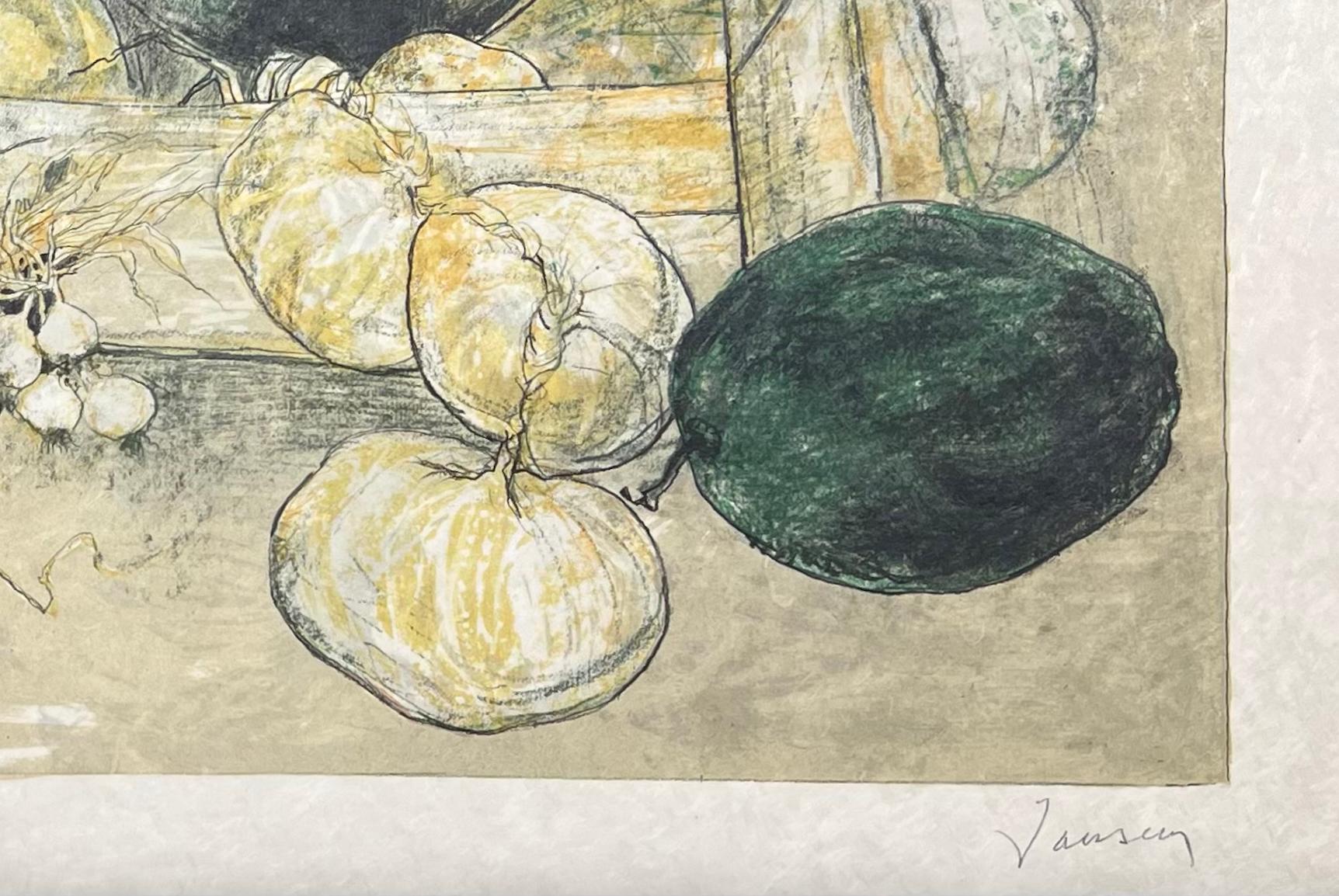 La balance romaine, 1986, Originallithographie von Jean Jansem, handsigniert im Angebot 3