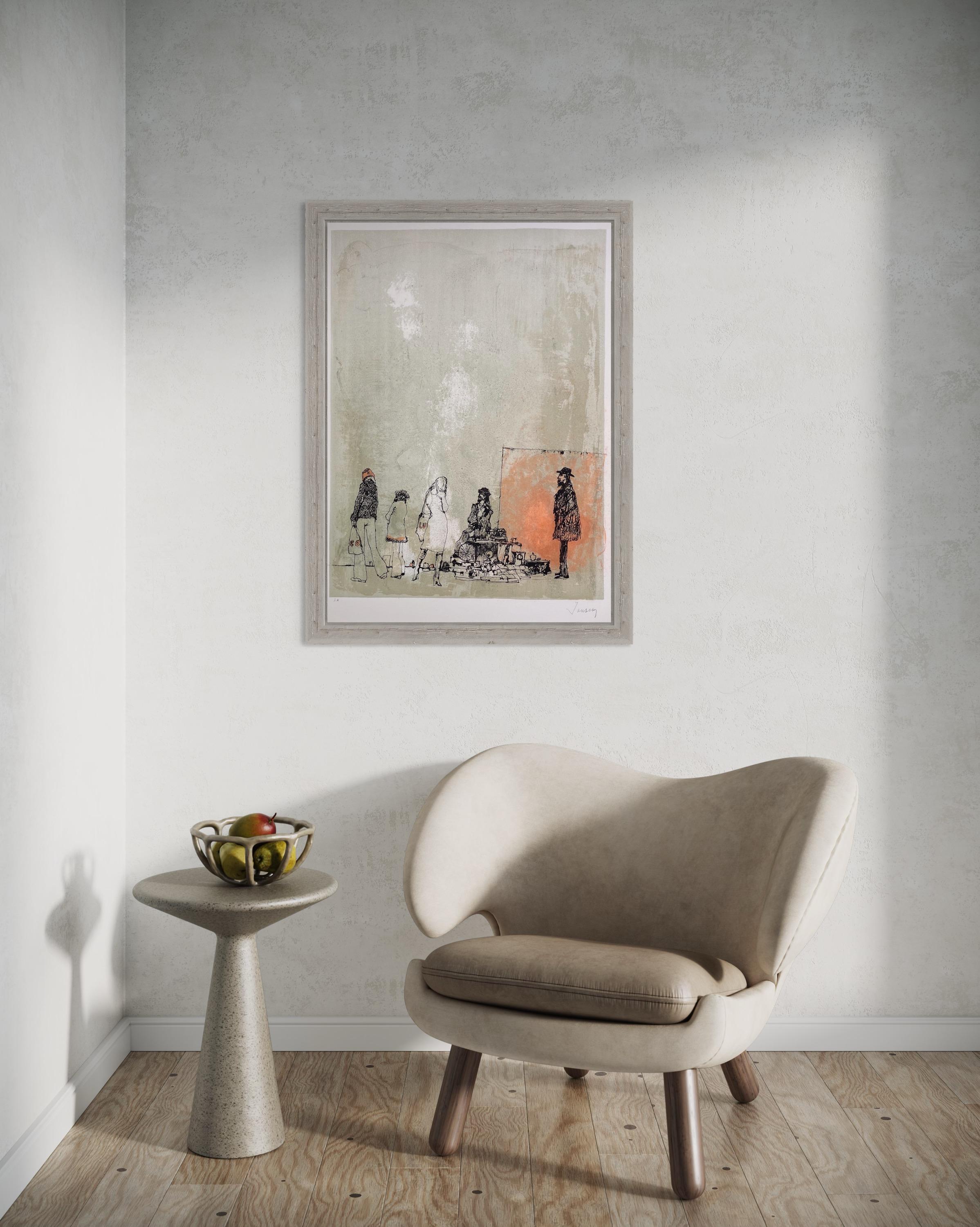 La Brocante, 1975, original lithograph by Jean Jansem, handsigned and numbered For Sale 3