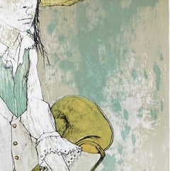 Le Clairon, 1993, original lithograph by Jean Jansem, handsigned and numbered