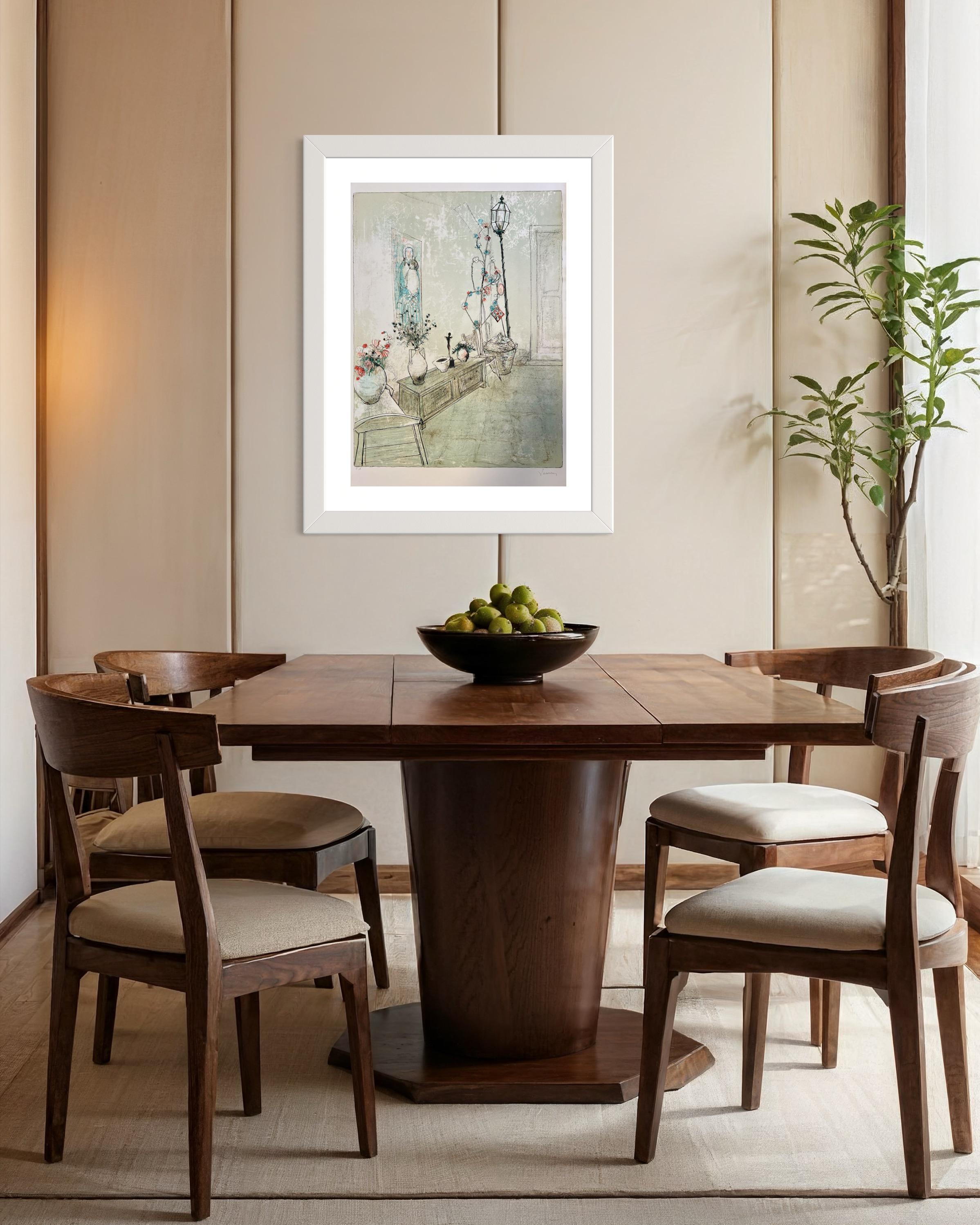 Le coin de l'atelier, 1986, original lithograph by Jean Jansem, handsigned For Sale 7