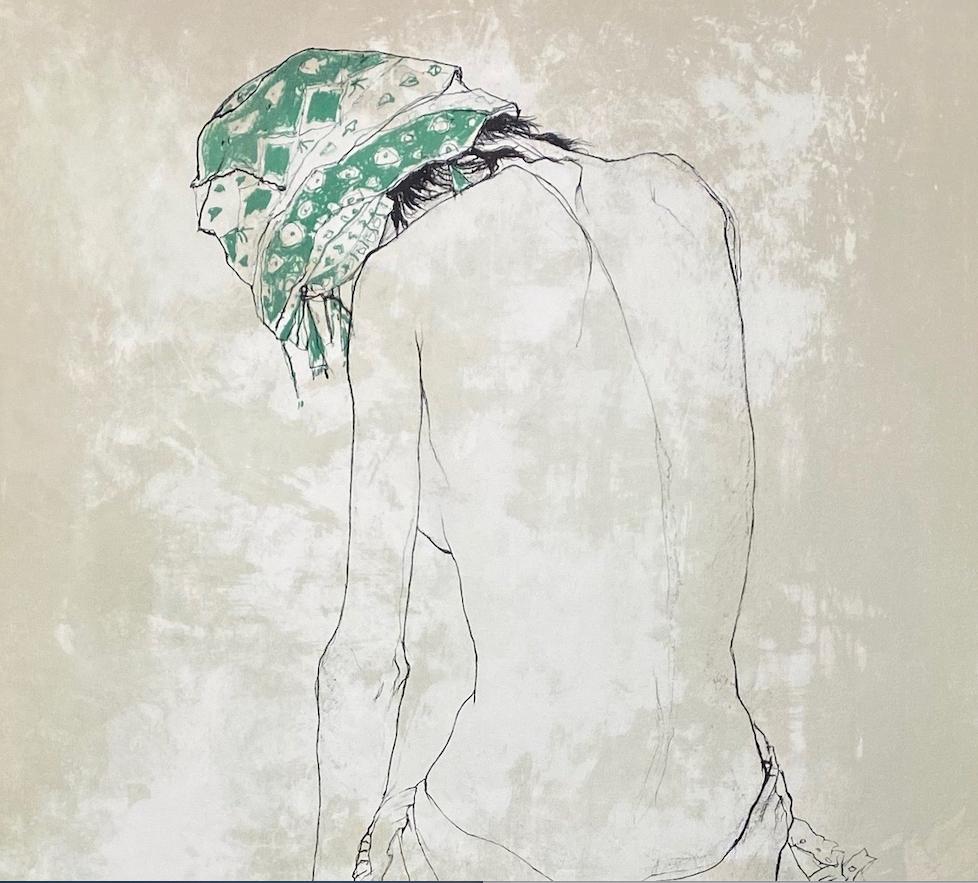 Jean Jansem (1920-2013) 
Le foulard vert, 1993
Lithographie sur papier Arches, justifiée 16/120
Signée en bas à droite
65 x 50 cm / 76 x 56 cm

Bibliographie: 
CR Jansem, 2000, n°89

