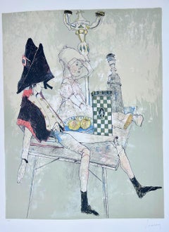 Le petit soldat, 1993, original lithograph by Jean Jansem handsigned