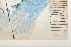 Les Acadiens, 1993, litografía original de Jean Jansem, firmada y numerada a mano