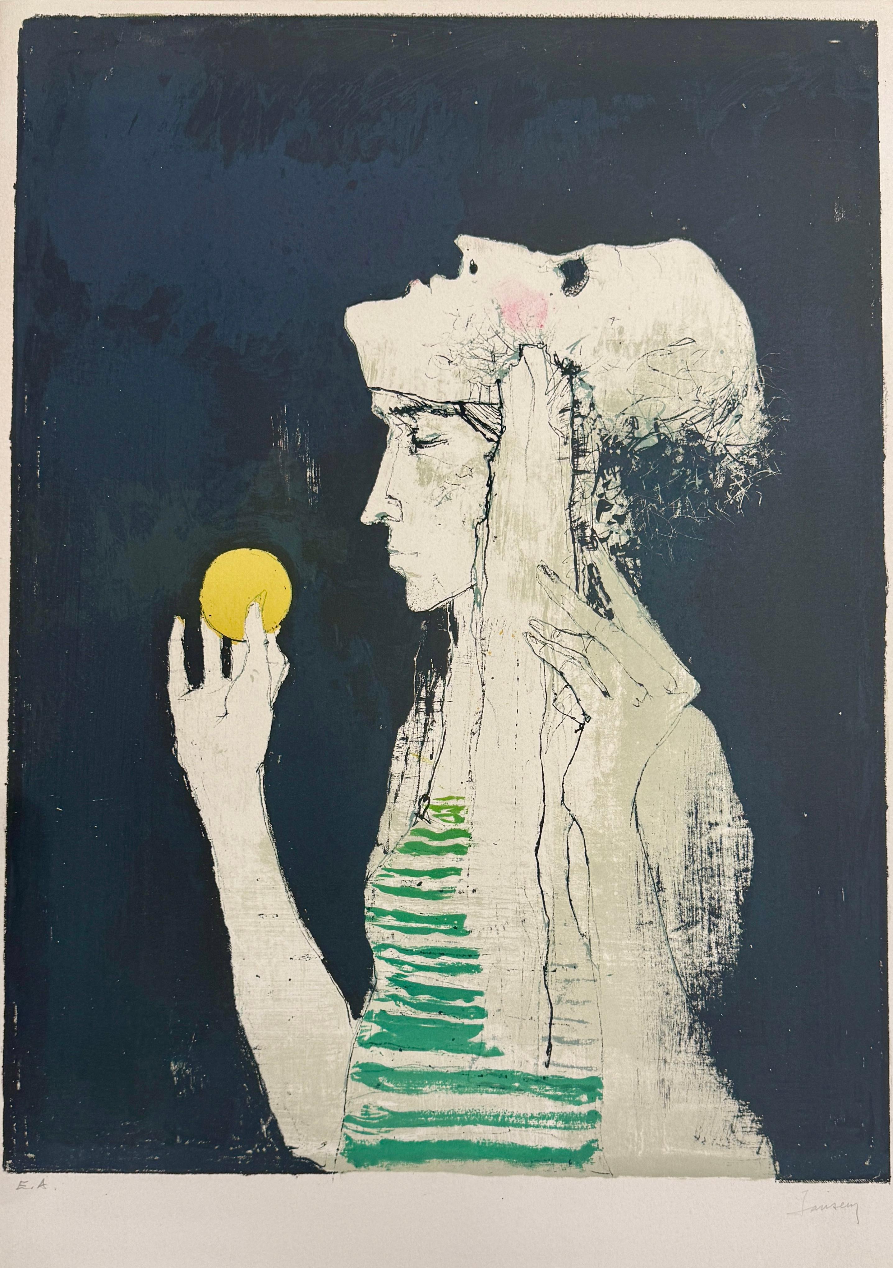 Magicien, 1978 Lithograph on Arches Paper, Signed, 68.5 x 51.5 cm