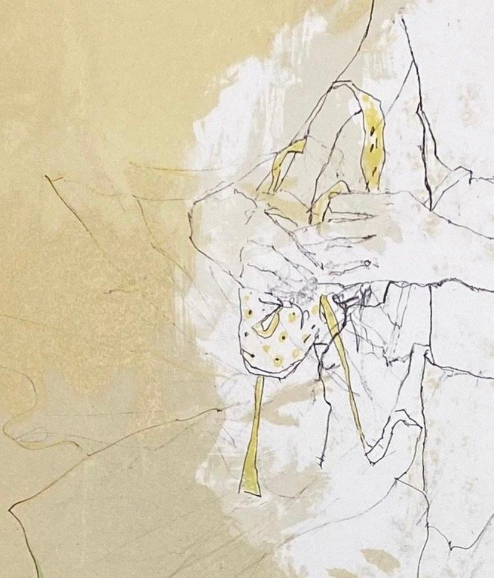 Petite danseuse aux cheveux défaits, 1991, original lithograph by Jean Jansem For Sale 3