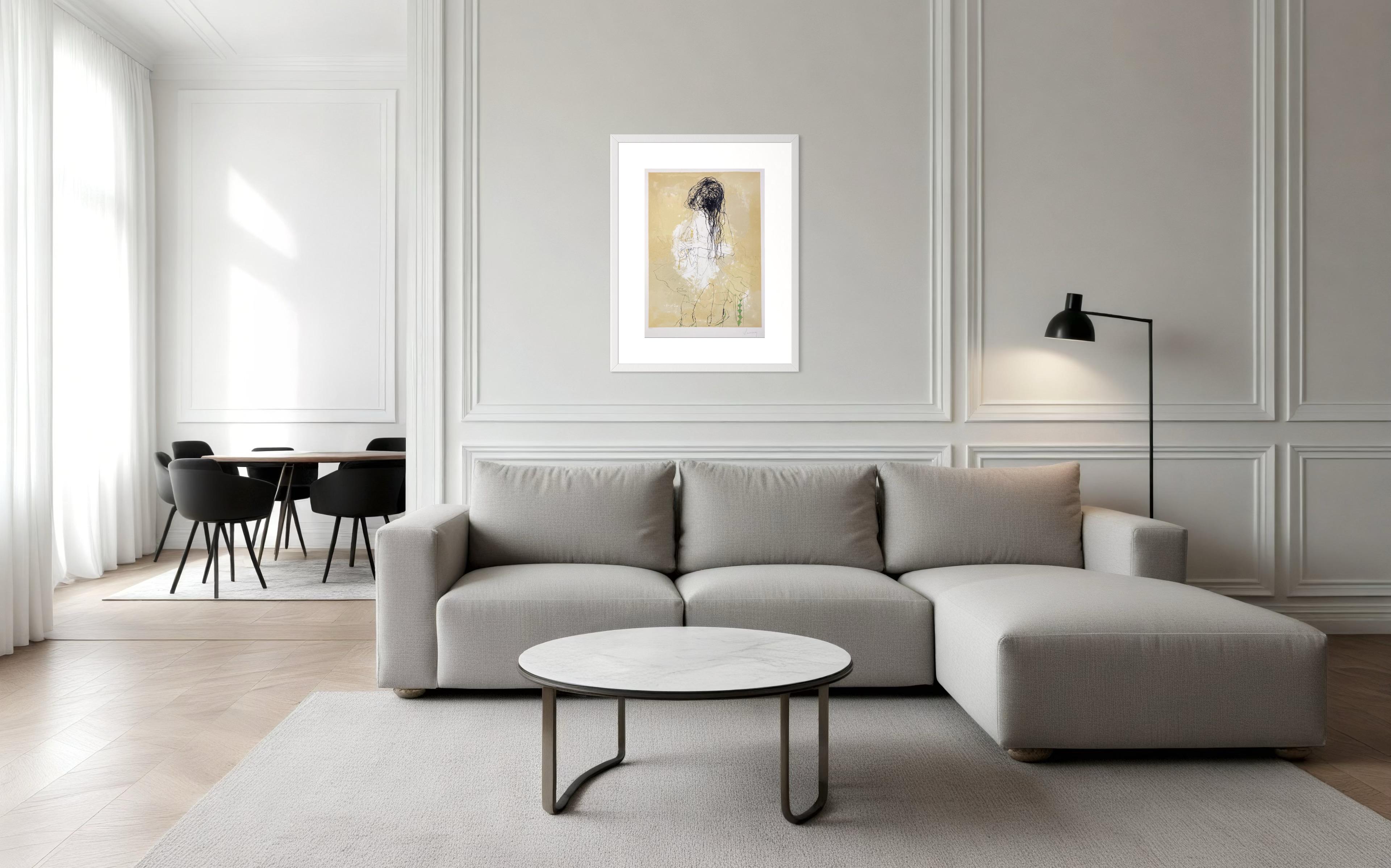 Petite danseuse aux cheveux défaits, 1991, original lithograph by Jean Jansem For Sale 7