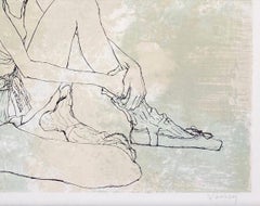 Repos, 1999, original lithograph by Jean Jansem handsigned numbered