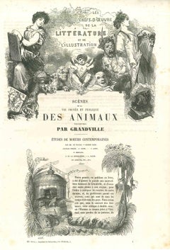 Vie Privée et Publiques des Animaux - Lithograph by J.J Grandville - 1852