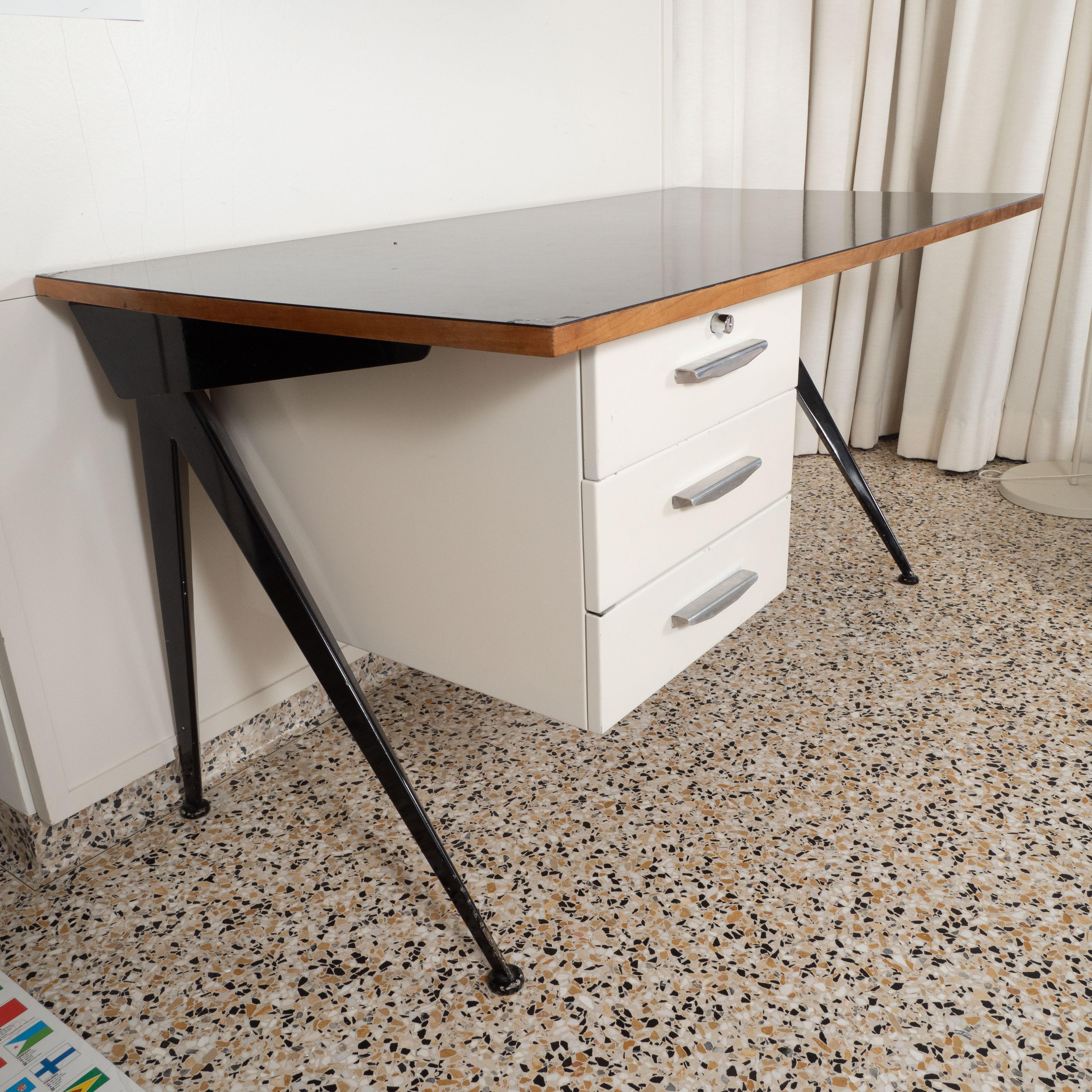 Metal Jean Jean Prouvé Compas Desk, circa 1948