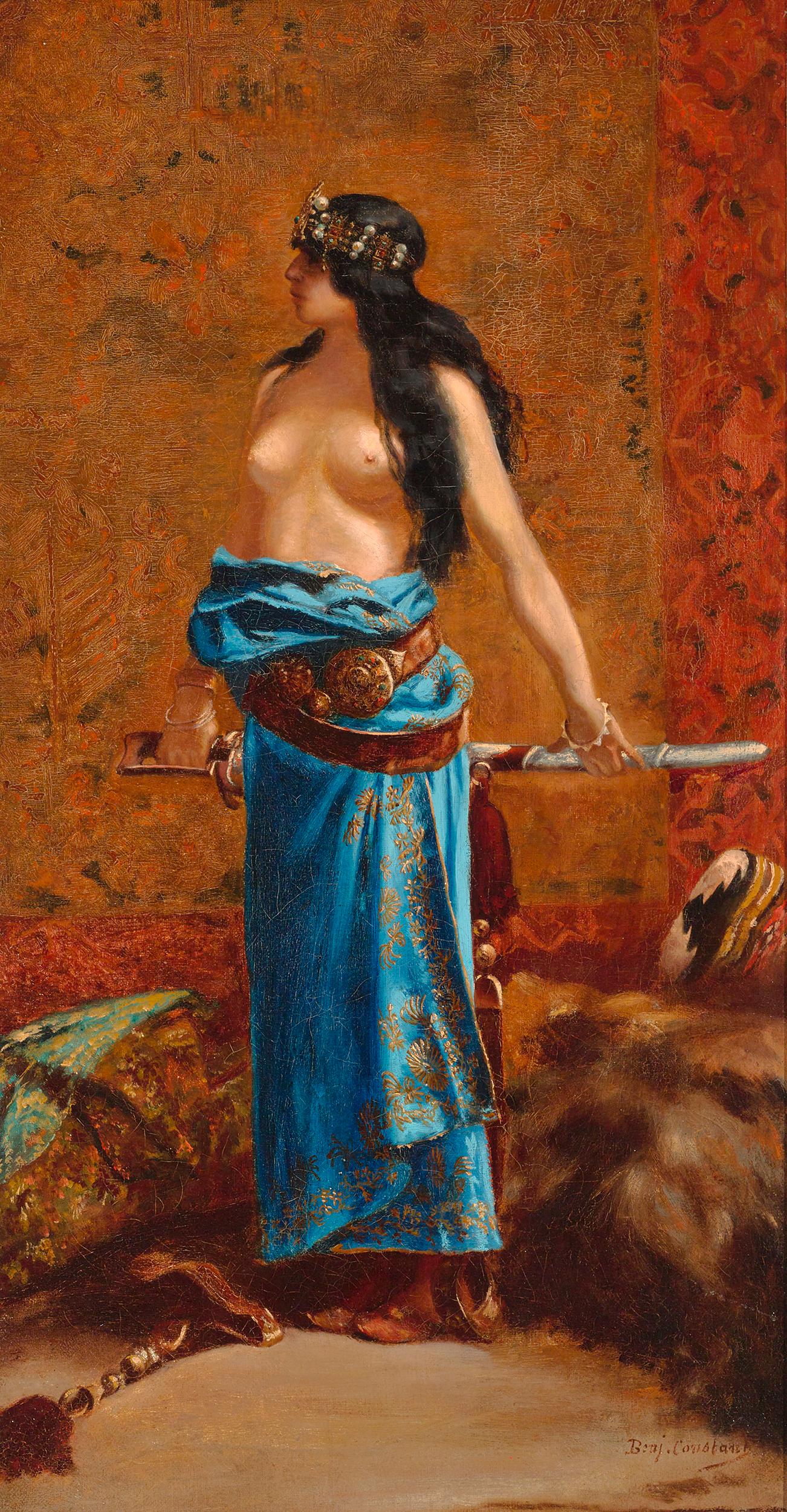 Jean-Joseph Benjamin-Constant Nude Painting - Judith