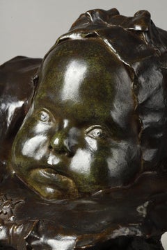 Baby with bonnet and bib