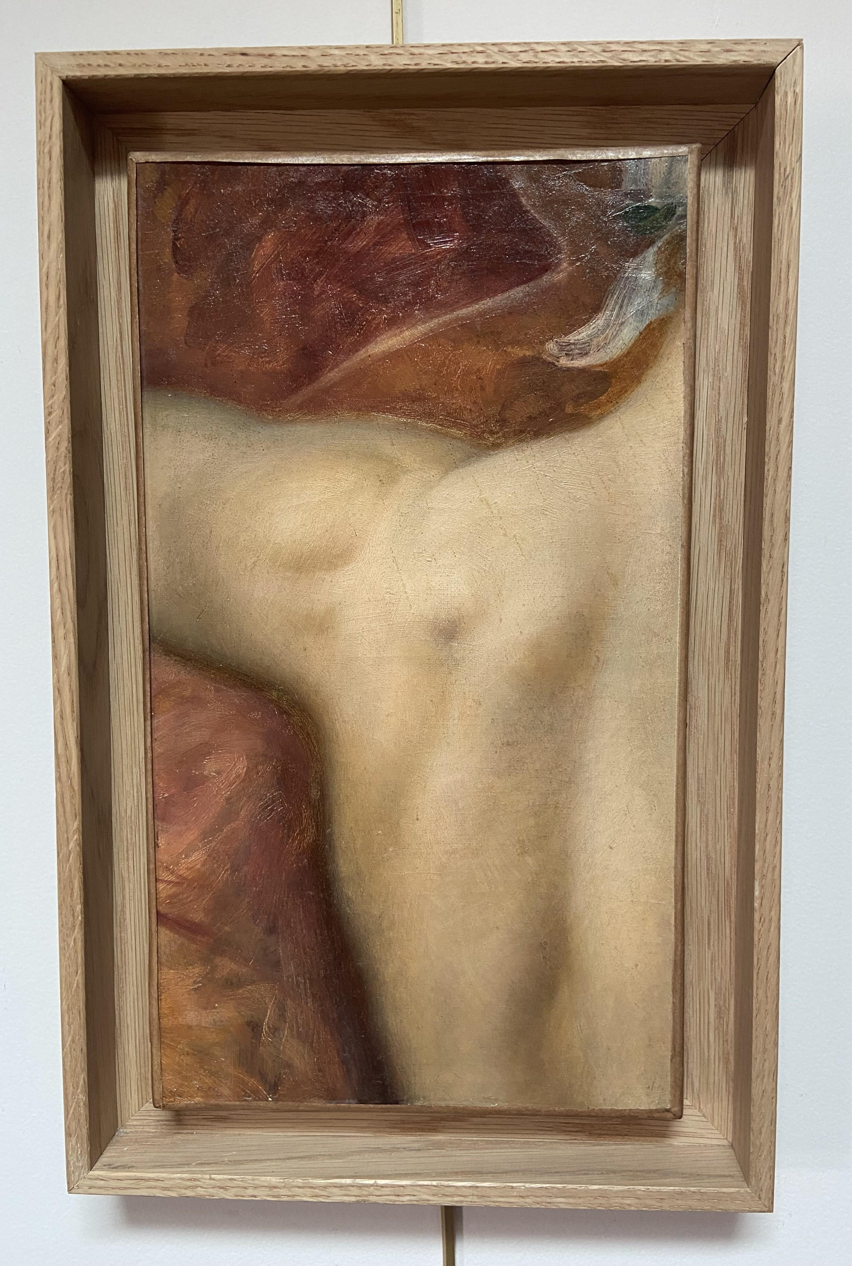 J J A Lecomte du Nouÿ (1842-1923) Eine Schulter- und Rückenstudie, Ölgemälde – Painting von Jean-Jules-Antoine Lecomte du Nouÿ