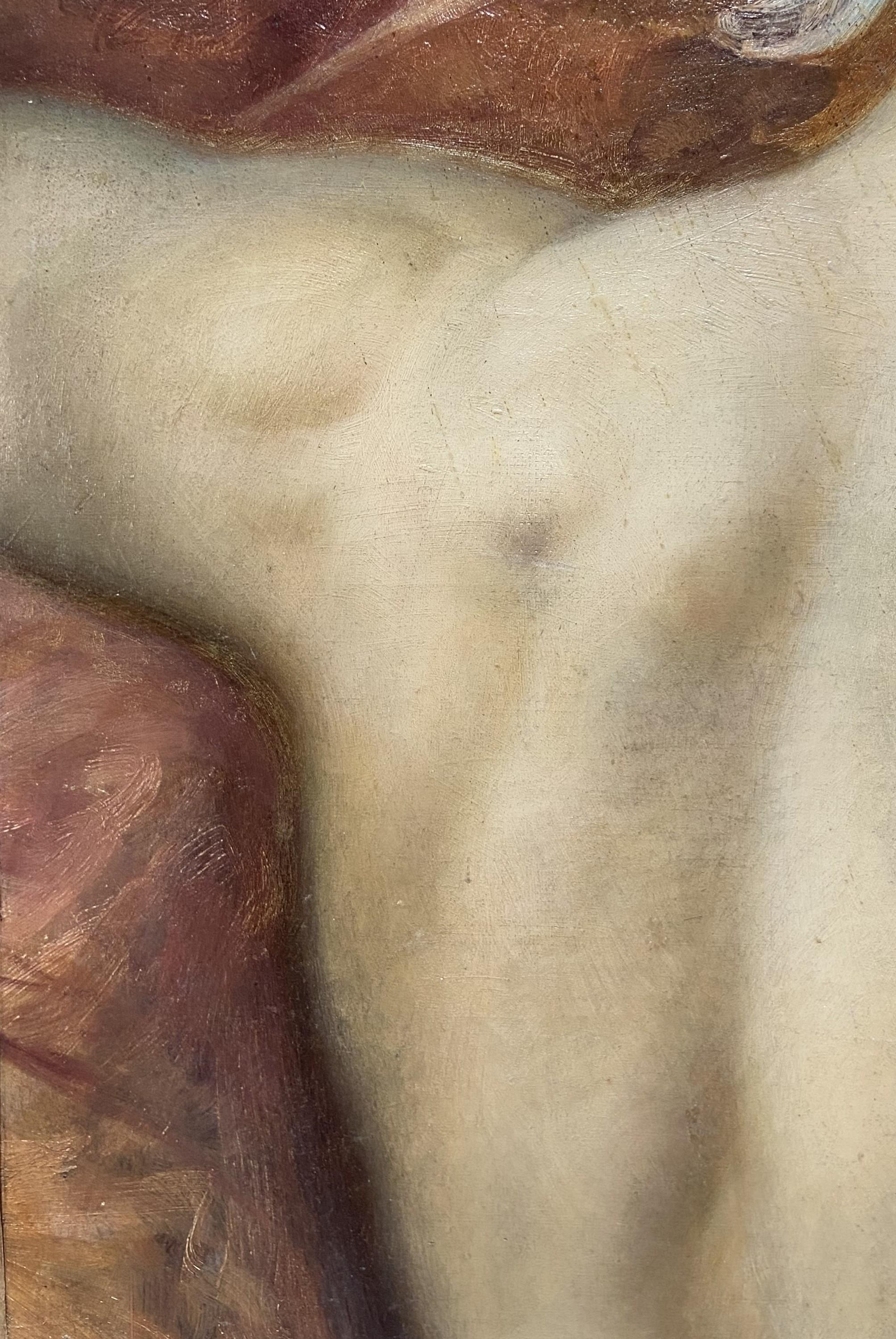 J J A Lecomte du Nouÿ (1842-1923) Eine Schulter- und Rückenstudie, Ölgemälde (Romantik), Painting, von Jean-Jules-Antoine Lecomte du Nouÿ