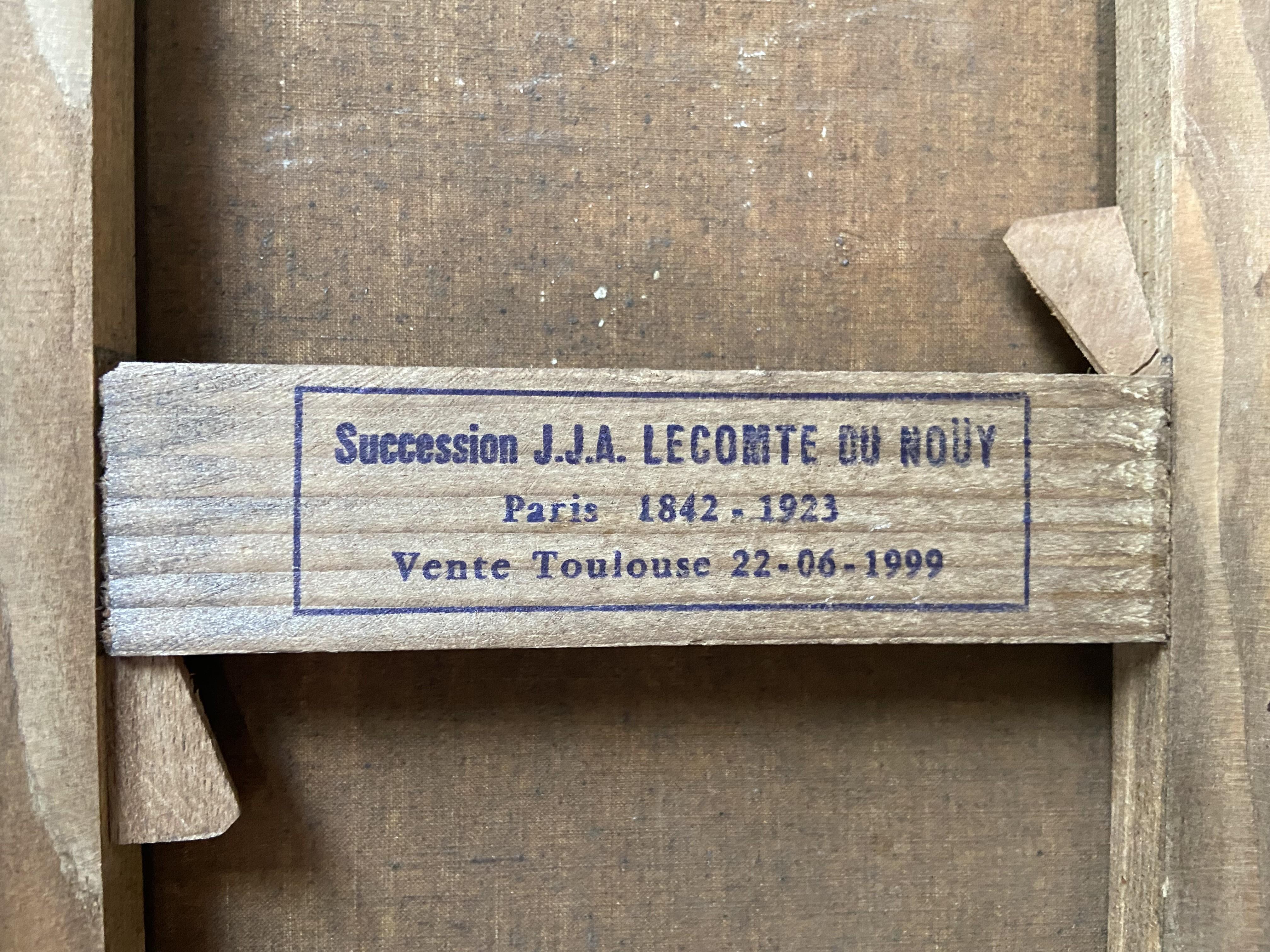 J J A Lecomte du Nouÿ (1842-1923) Eine Schulter- und Rückenstudie, Ölgemälde im Angebot 4