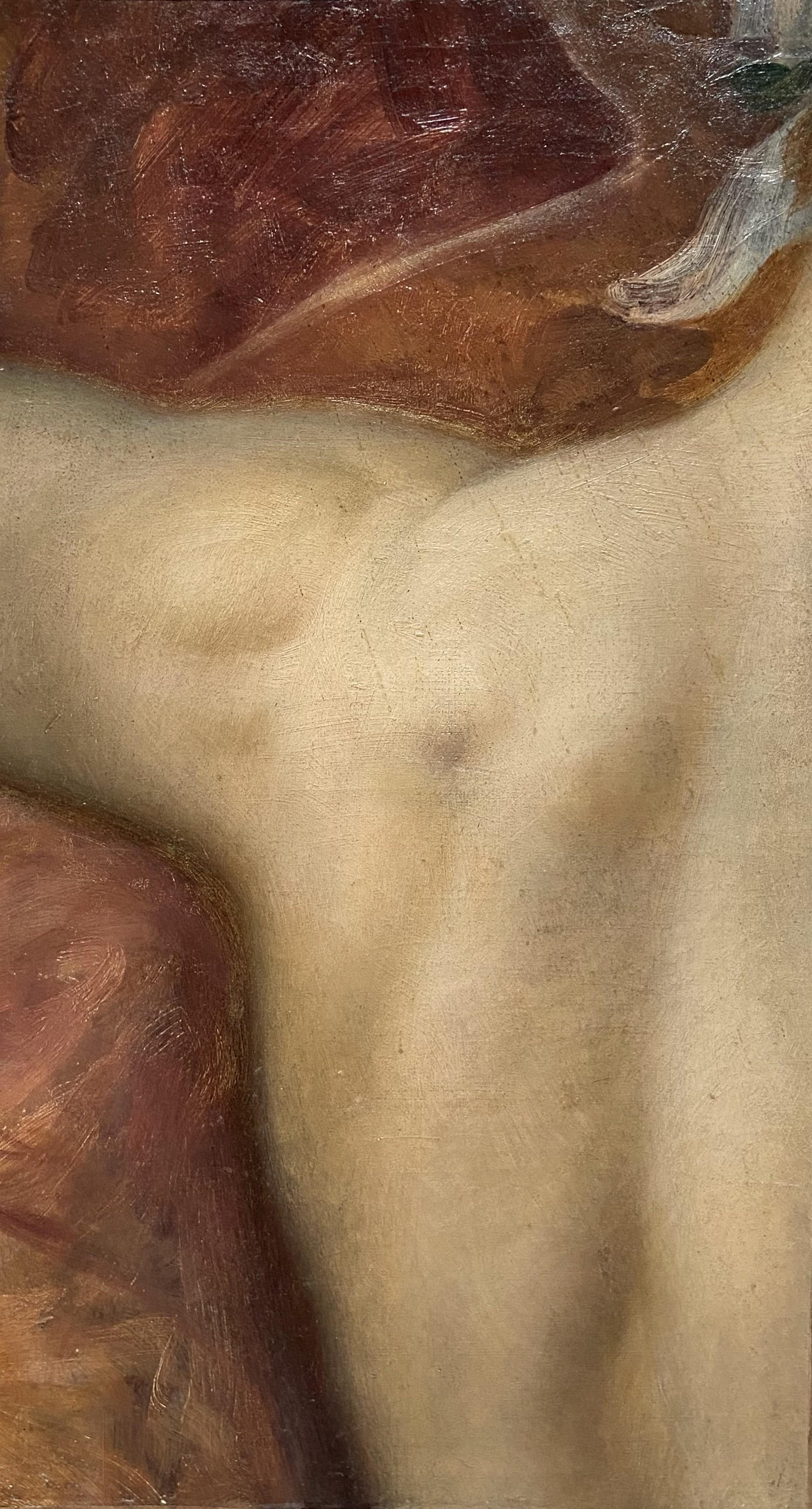 Nude Painting Jean-Jules-Antoine Lecomte du Nouÿ - J J A Lecomte du Nouÿ (1842-1923) Étude d
épaule et de dos, peinture à l
huile