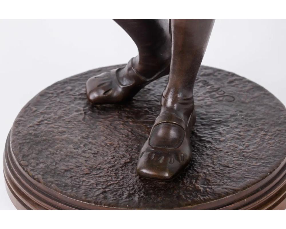 Jean Julules B. Salmson, Una scultura in bronzo patinato di William Shakespeare in vendita 6