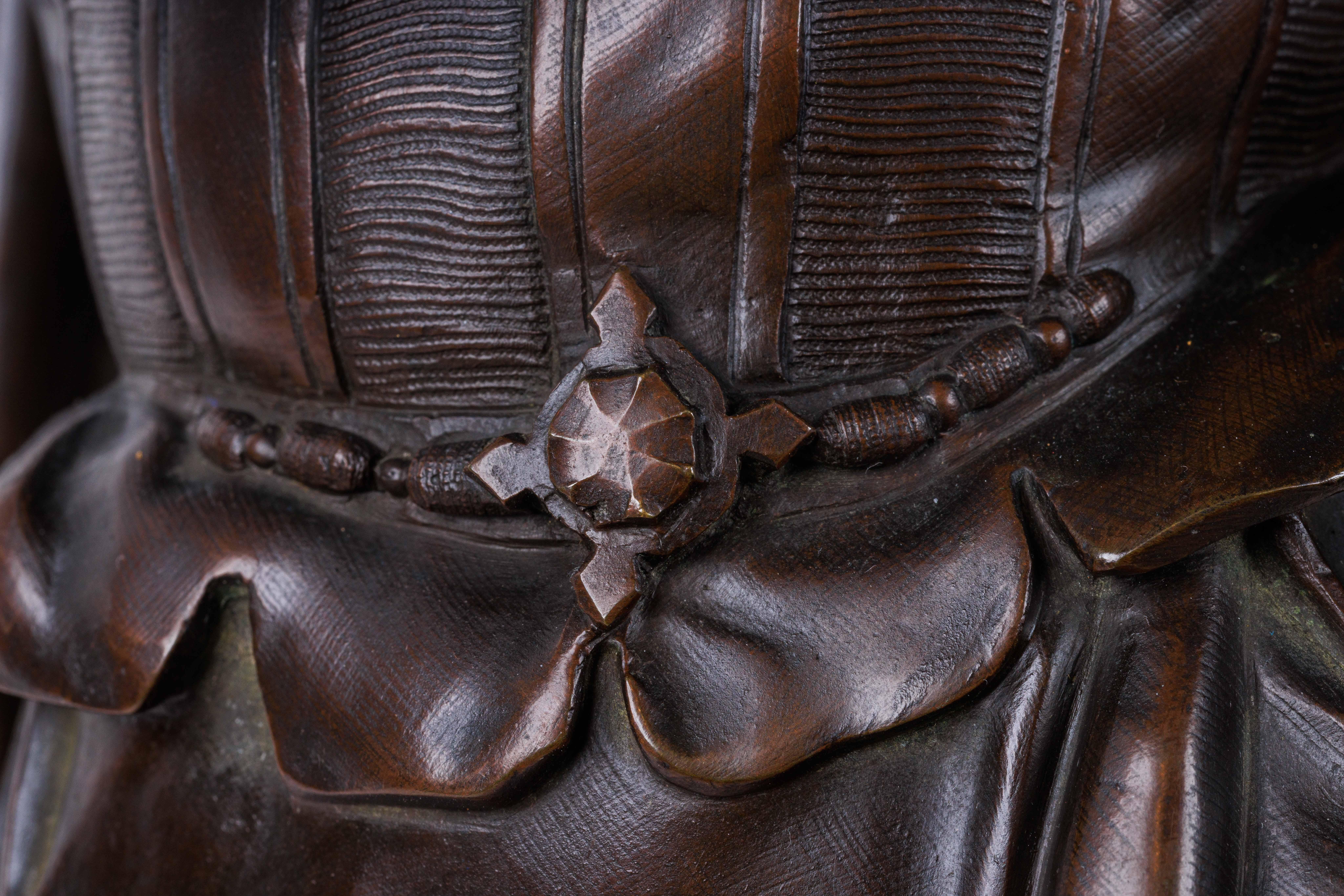Jean Jules B. Salmson, A Patinated Bronze Sculpture of William Shakespeare 14