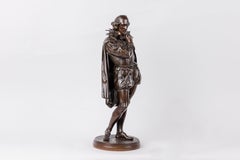 Jean Jules B. Salmson, A Patinated Bronze Sculpture of William Shakespeare