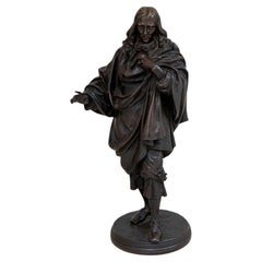 Jean Jules Salmson "John Milton" Patinated Bronze
