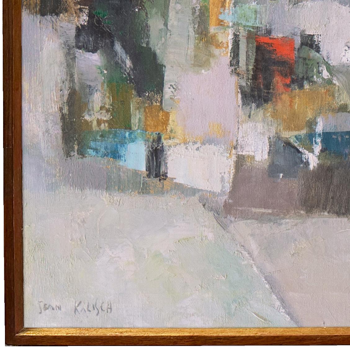 « City View », abstraction de la baie de San Francisco, artiste californienne, Tokyo - Autres styles artistiques Painting par Jean Kalisch