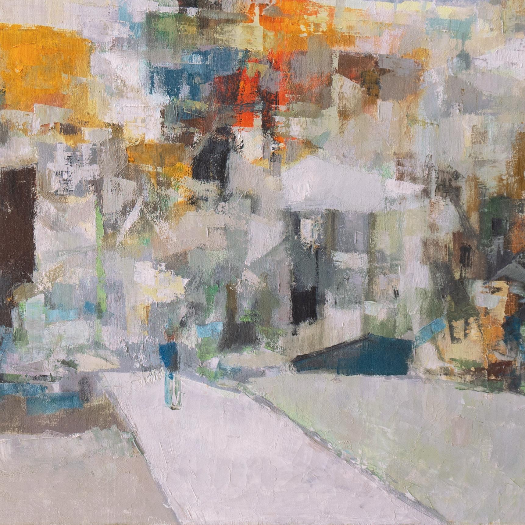 « City View », abstraction de la baie de San Francisco, artiste californienne, Tokyo en vente 4