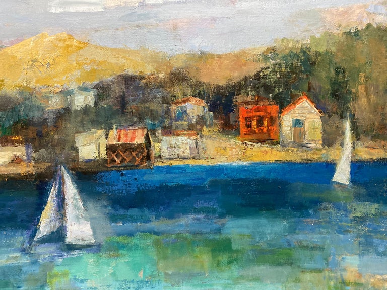 Jean Kalisch Jean Kalisch "Lake Tahoe" Original Oil Painting c.1970