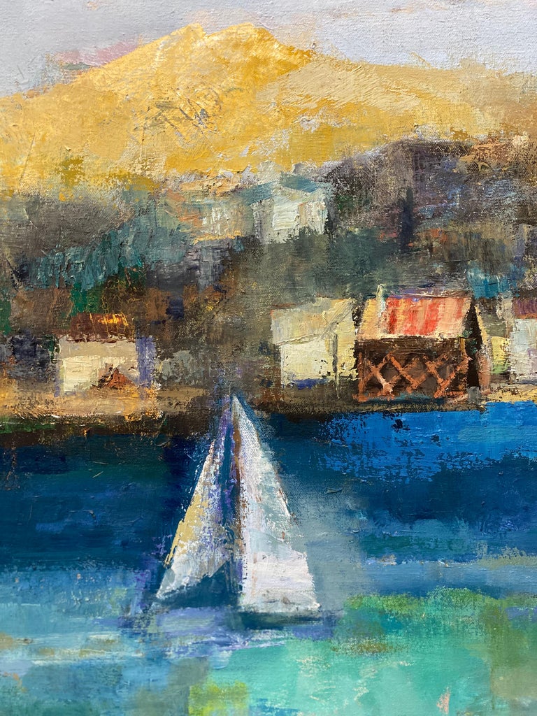 Jean Kalisch Jean Kalisch "Lake Tahoe" Original Oil Painting c.1970