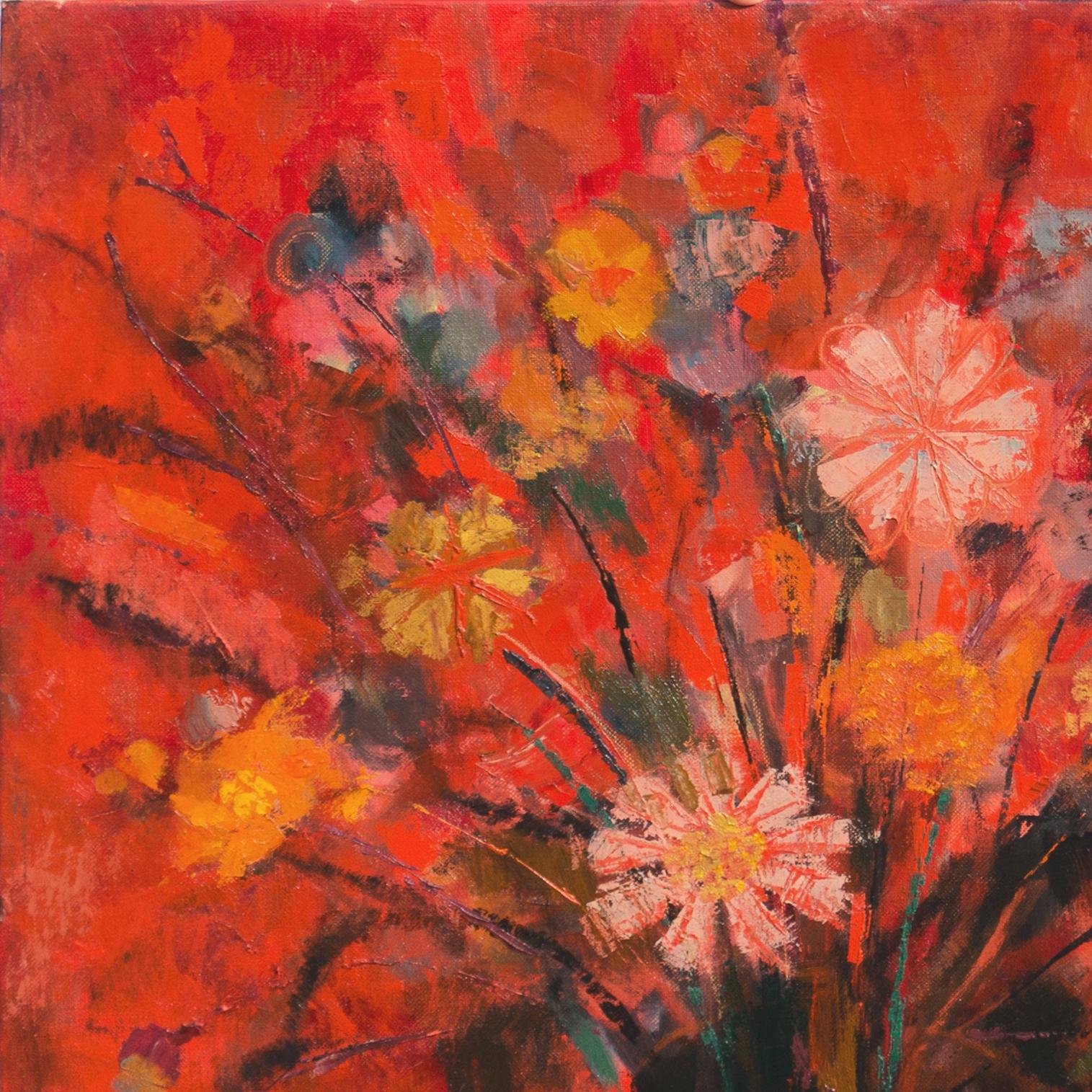 Nature morte, corail et jade, San Francisco Femme artiste, Tokyo, calligraphie en vente 1