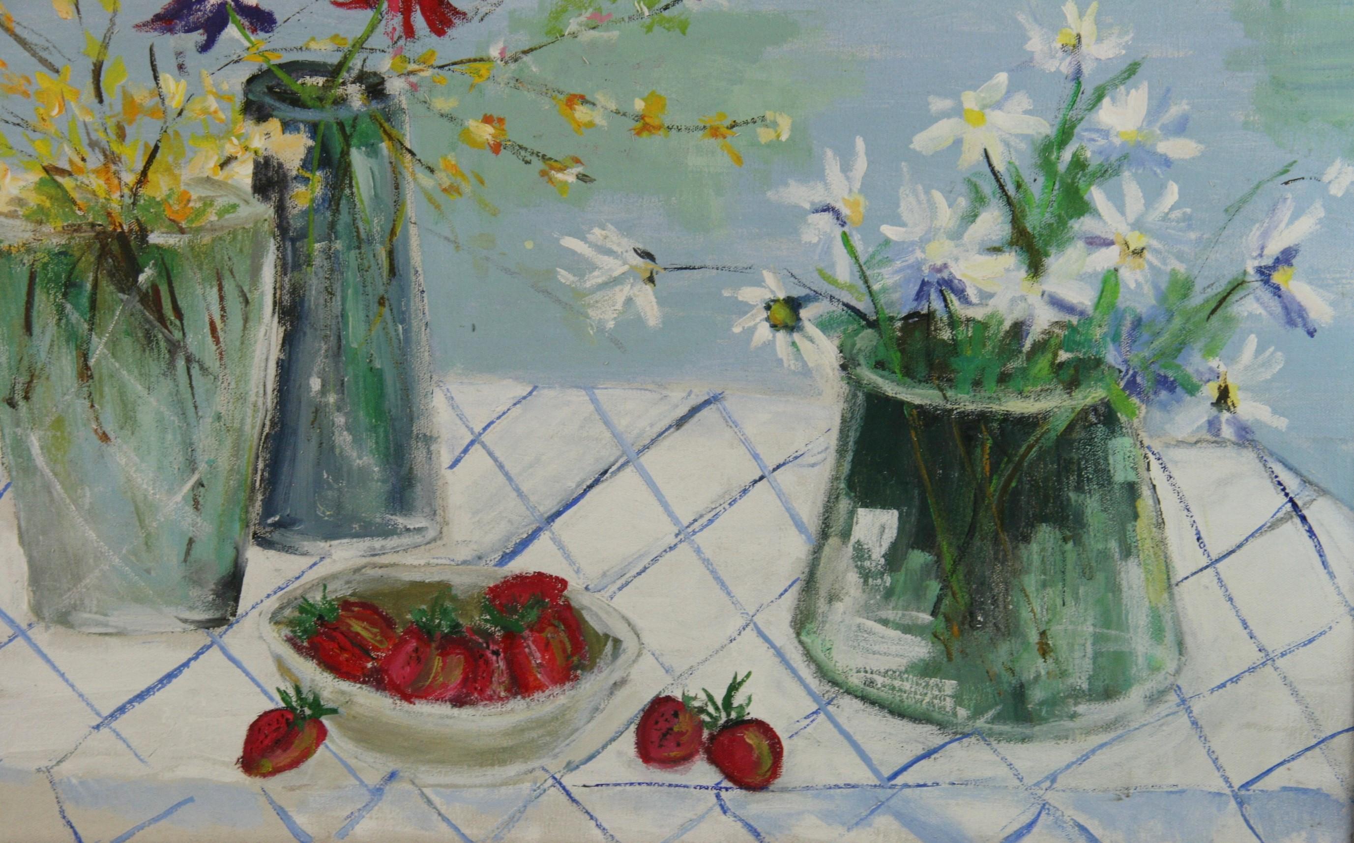 3799 Impressionist table setting still life