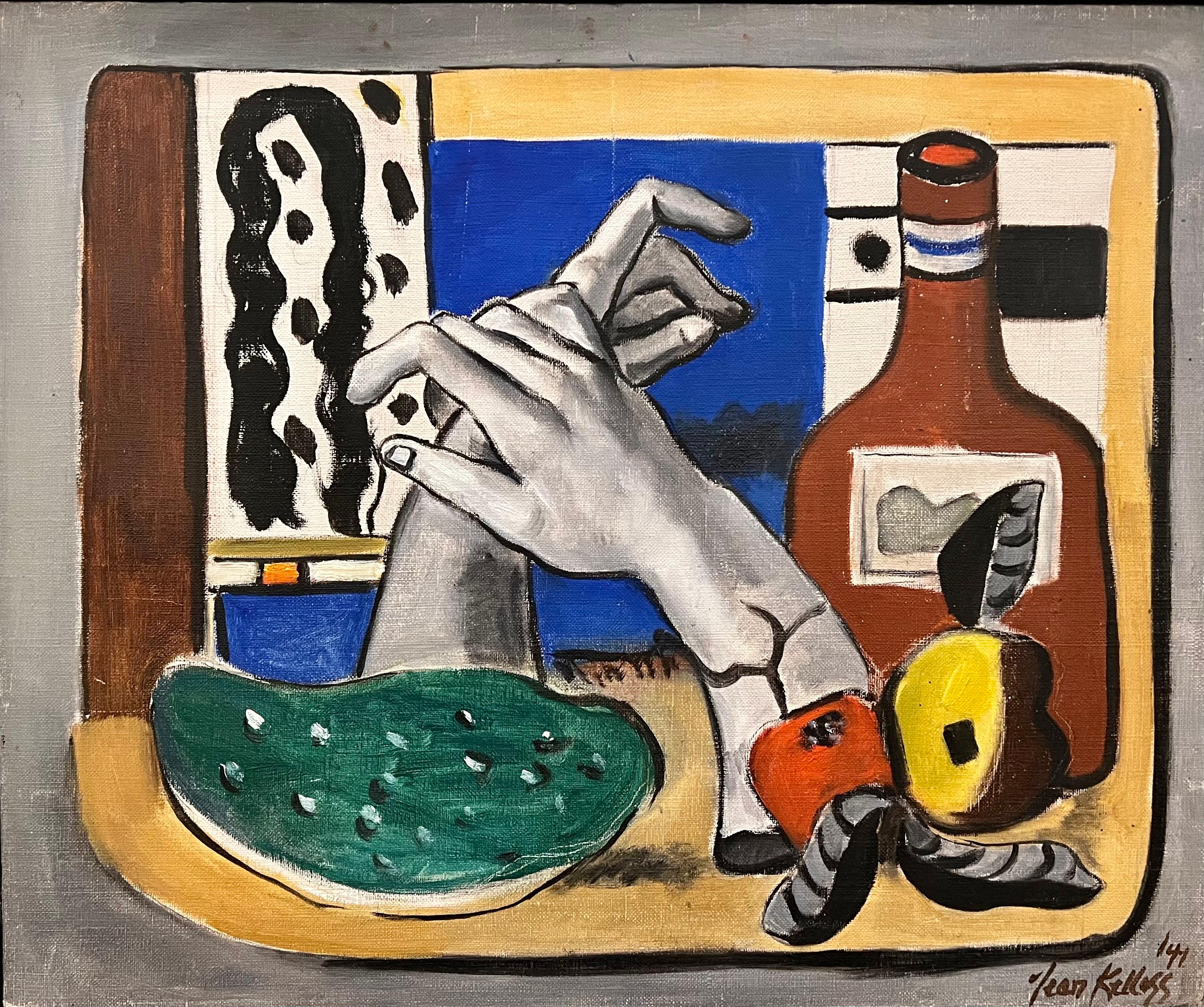 Homage to Leger - Painting by Jean Kellogg
