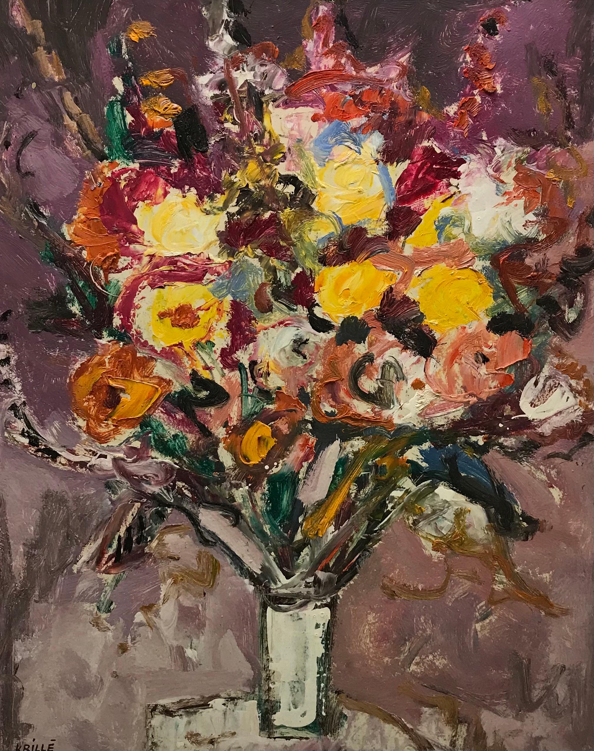 Jean Krille Still-Life Painting - Flower vase