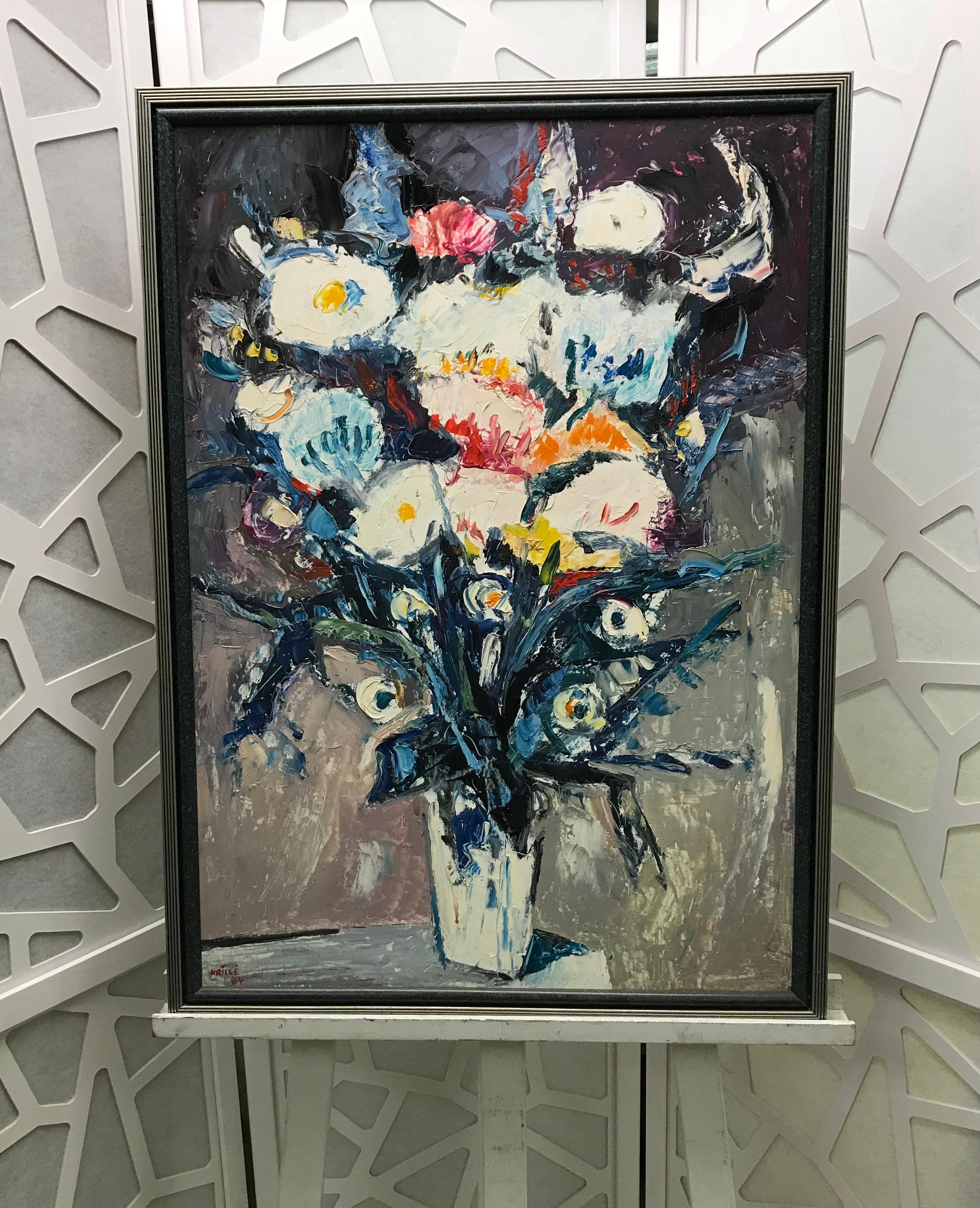 Flowers - Painting by Jean Krille