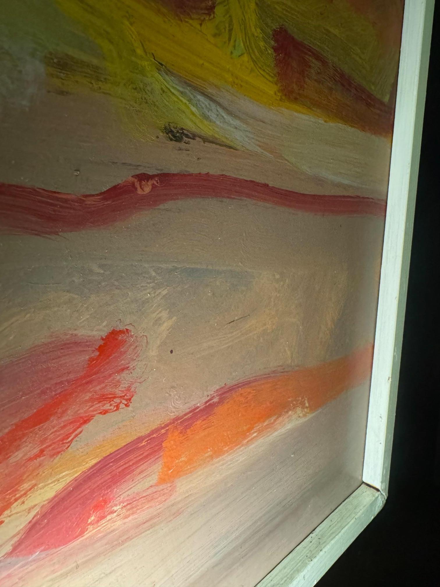 Paysage 103 de Jean Krille - Huile sur masonite 100x100cm en vente 7