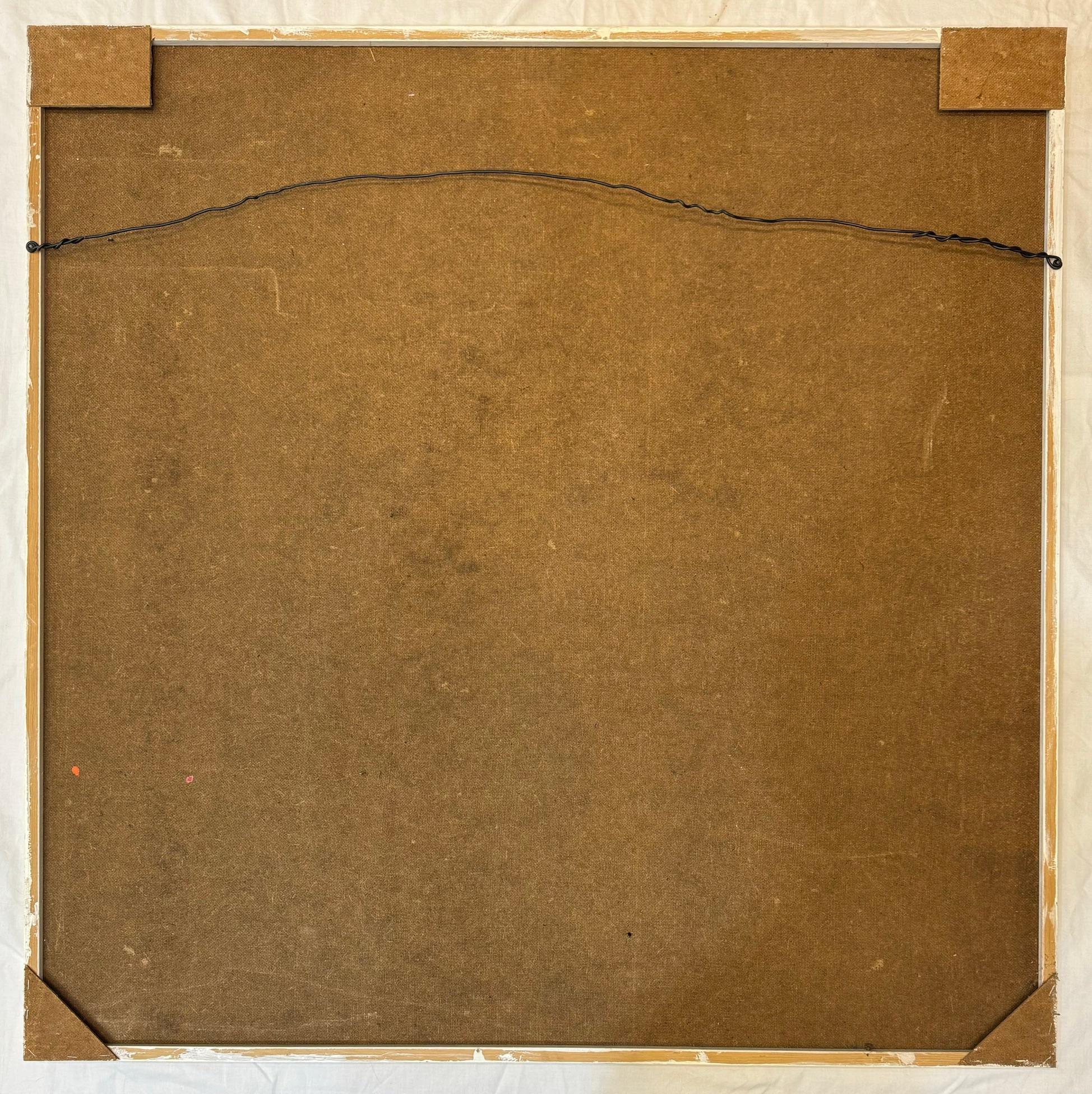 Paysage 103 de Jean Krille - Huile sur masonite 100x100cm en vente 8