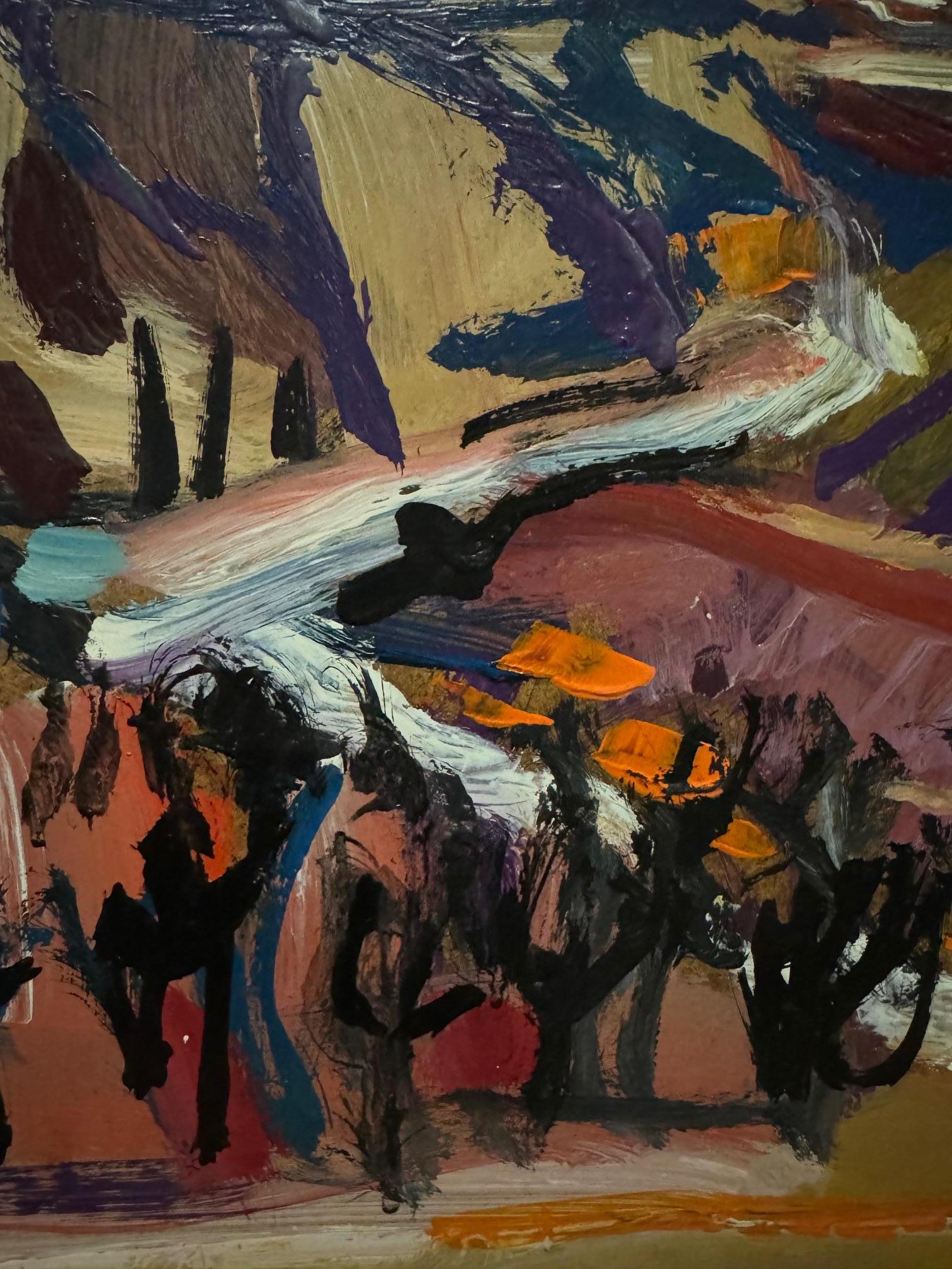 Paisaje 105 de Jean Krille - Óleo sobre masonita 100x100cm 6