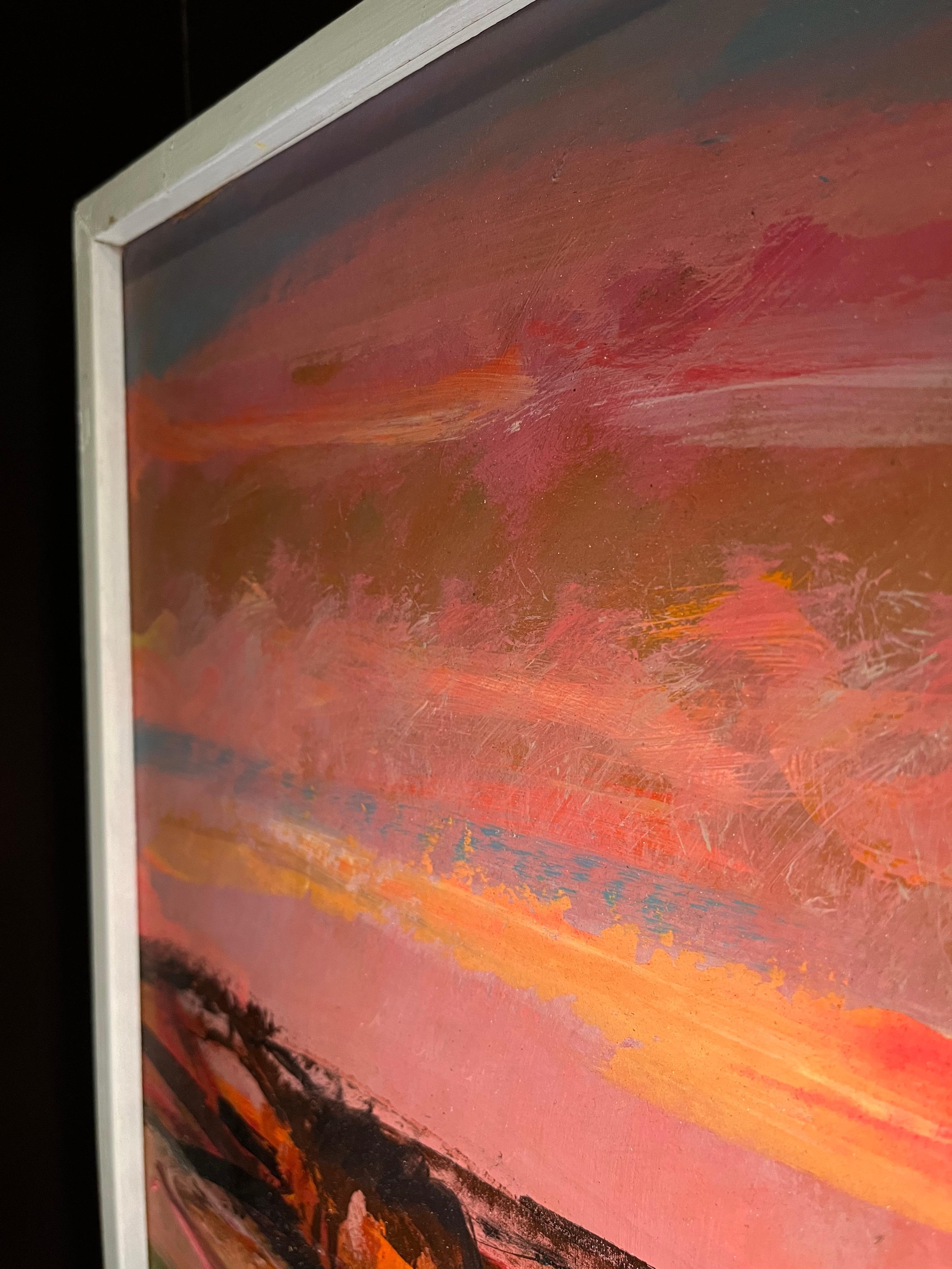 Landscape 106 by Jean Krille - Oil on masonite 100x100cm For Sale 7