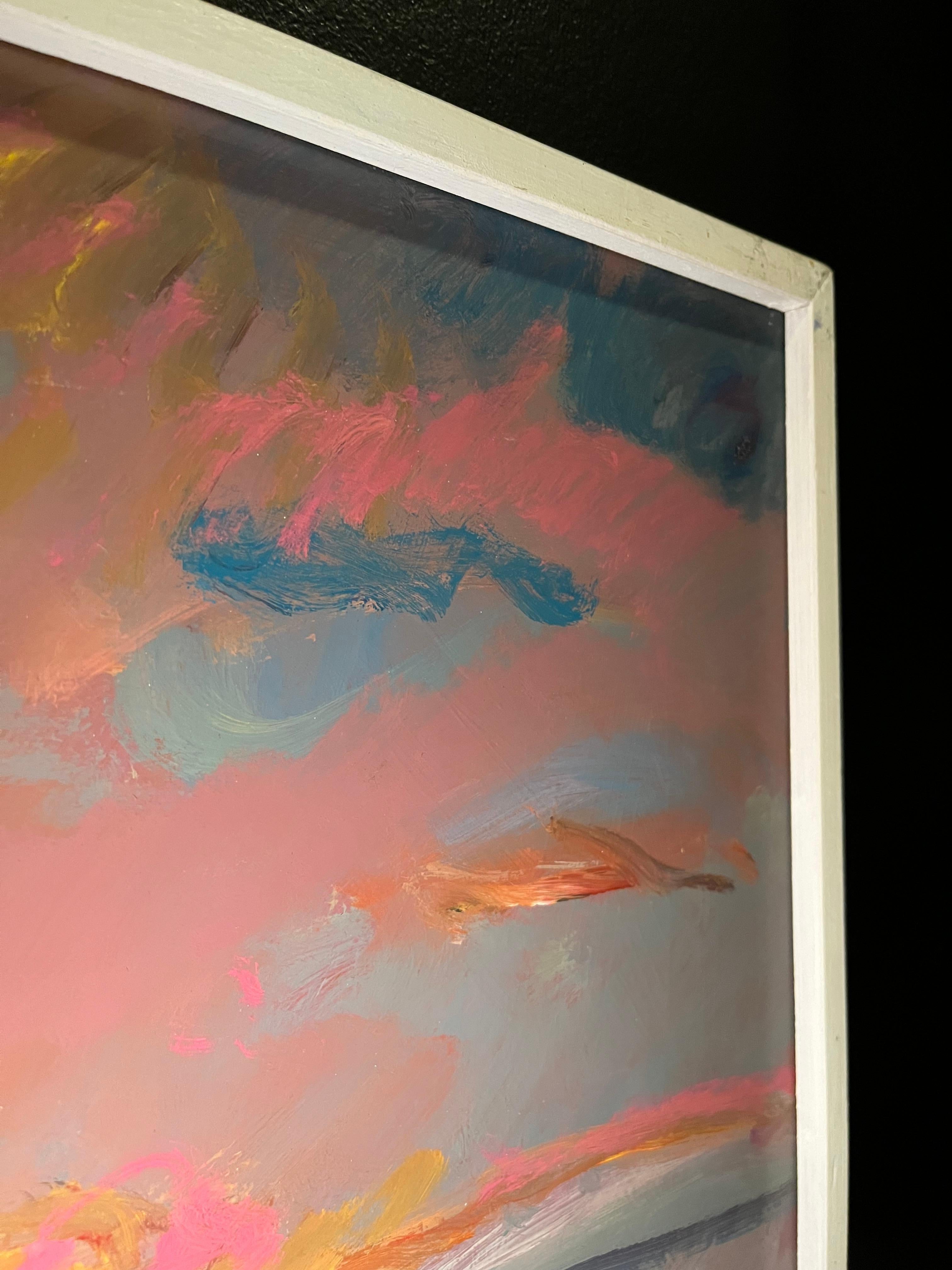 Paysage 107 par Jean Krille - Huile sur masonite 100x100cm en vente 7
