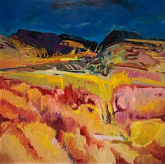 Landscape 109 by Jean Krille - Oil on masonite 100x100cm