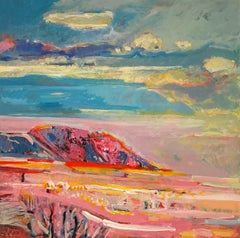 Landscape 110 by Jean Krille - Oil on masonite 100x100cm