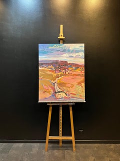 Paysage 111 de Jean Krille - Huile sur masonite - 100 x80 cm
