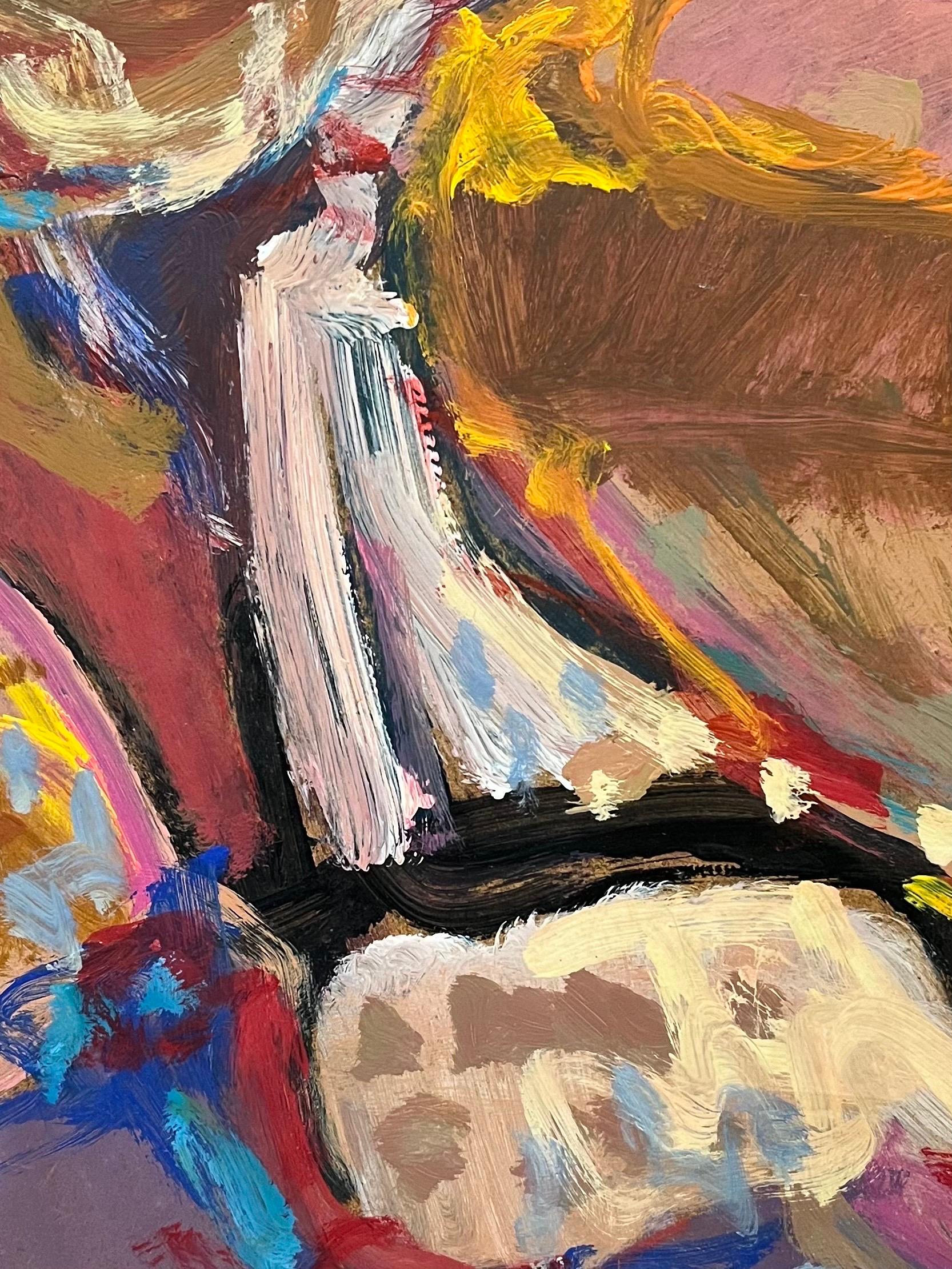 Landscape 111 by Jean Krille - Oil on masonite - 100x80cmm For Sale 5