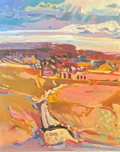 Landscape 111 by Jean Krille - Oil on masonite - 100x80cmm