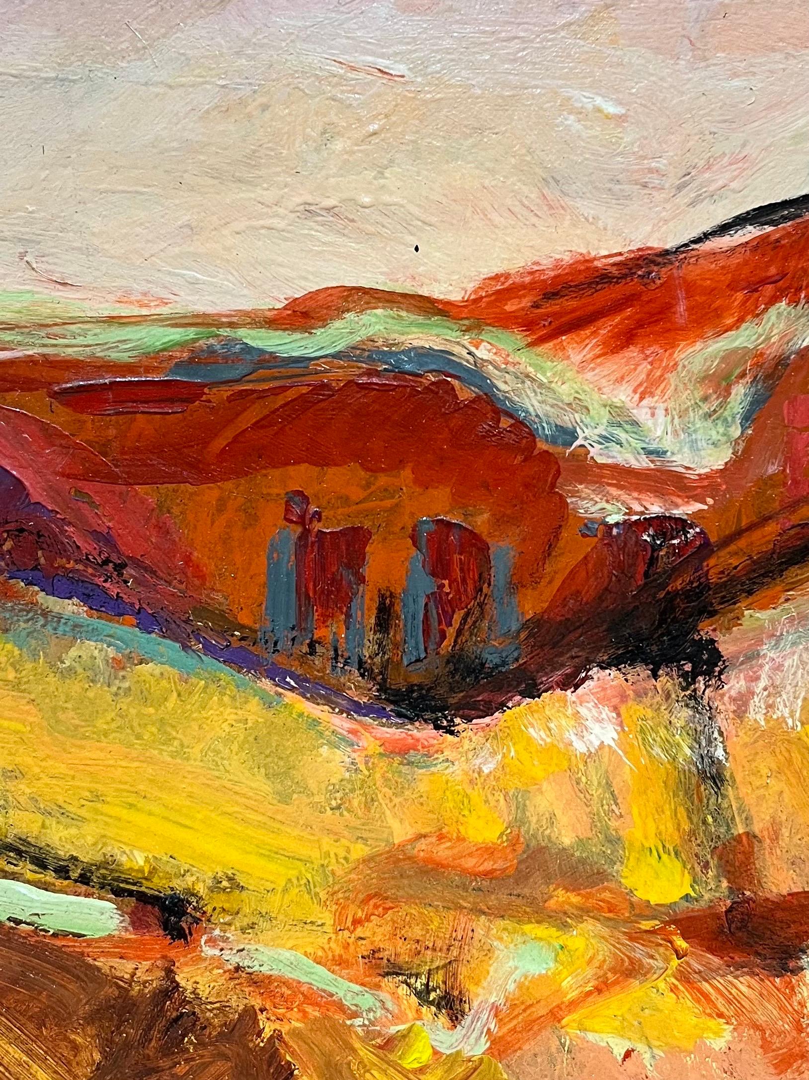 Paysage 112 de Jean Krille - Huile sur masonite 100x100cm en vente 4