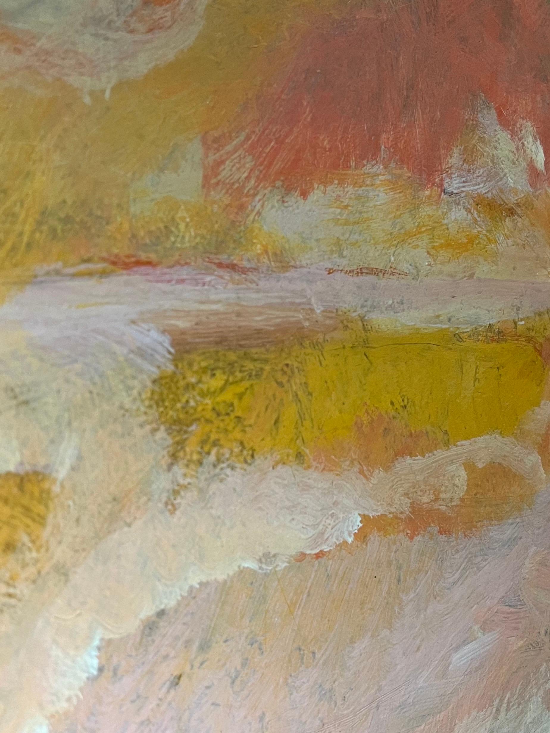 Paysage 112 de Jean Krille - Huile sur masonite 100x100cm en vente 6